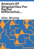 Analysis_of_singularities_for_partial_differential_equations