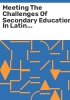 Meeting_the_challenges_of_secondary_education_in_Latin_America_and_East_Asia