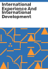 International_experience_and_international_development