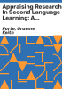 Appraising_research_in_second_language_learning
