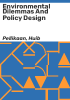 Environmental_dilemmas_and_policy_design