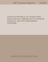 People_s_Republic_of_China__Hong_Kong_special_administrative_region_financial_sector_assessment_program