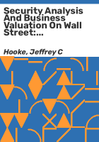 Security_analysis_and_business_valuation_on_Wall_Street