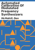 Automated_calibration_of_modulated_frequency_synthesizers