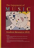 The_enjoyment_of_music_student_resource_DVD