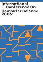 International_e-Conference_on_Computer_Science_2006
