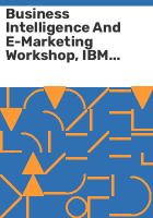 Business_Intelligence_and_e-Marketing_Workshop__IBM_Warwick__2001