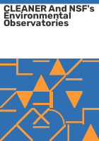 CLEANER_and_NSF_s_environmental_observatories