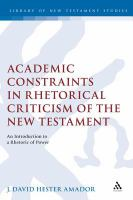 Academic_constraints_in_rhetorical_criticism_of_the_New_Testament
