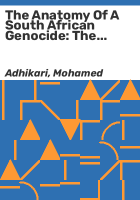 The_anatomy_of_a_South_African_genocide