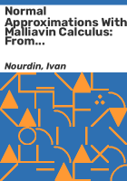 Normal_approximations_with_Malliavin_calculus