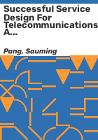 Successful_service_design_for_telecommunications