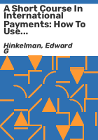 A_short_course_in_international_payments