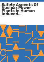 Safety_aspects_of_nuclear_power_plants_in_human_induced_external_events