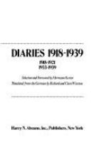 Diaries__1918-1939