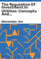 The_regulation_of_investment_in_utilities