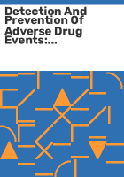 Detection_and_prevention_of_adverse_drug_events