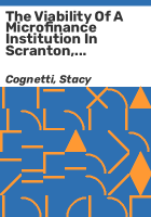 The_viability_of_a_microfinance_institution_in_Scranton__Pennsylvania