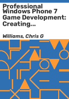Professional_Windows_Phone_7_game_development