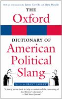 The_Oxford_dictionary_of_American_political_slang