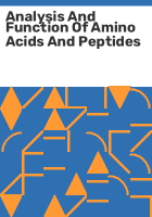 Analysis_and_function_of_amino_acids_and_peptides