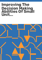 Improving_the_decision_making_abilities_of_small_unit_leaders