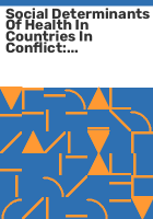 Social_determinants_of_health_in_countries_in_conflict