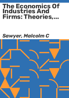 The_economics_of_industries_and_firms