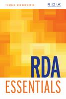 RDA_essentials