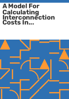 A_model_for_calculating_interconnection_costs_in_telecommunications