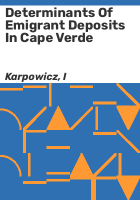 Determinants_of_emigrant_deposits_in_Cape_Verde