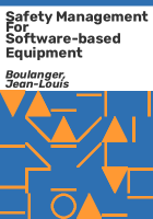 Safety_management_for_software-based_equipment