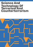 Science_and_technology_of_terrorism_and_counterterrorism