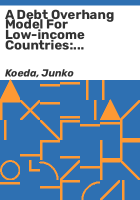 A_debt_overhang_model_for_low-income_countries