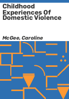 Childhood_experiences_of_domestic_violence