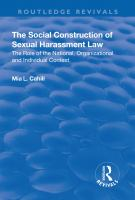 The_social_construction_of_sexual_harassment_law