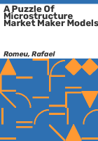 A_puzzle_of_microstructure_market_maker_models