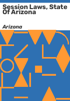 Session_laws__state_of_Arizona