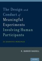 The_design_and_conduct_of_meaningful_experiments_involving_human_participants