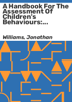 A_handbook_for_the_assessment_of_children_s_behaviours