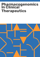Pharmacogenomics_in_clinical_therapeutics