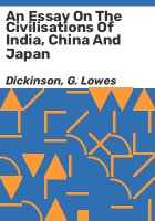 An_essay_on_the_civilisations_of_India__China_and_Japan