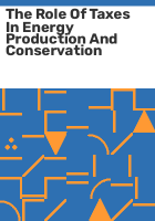 The_role_of_taxes_in_energy_production_and_conservation