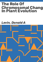 The_role_of_chromosomal_change_in_plant_evolution