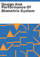 Design_and_performance_of_biometric_system