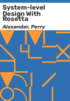 System-level_design_with_Rosetta