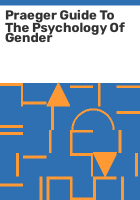 Praeger_guide_to_the_psychology_of_gender